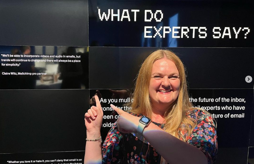 UK Mailchimp Expert Claire Witz quoted at the British Design Museum